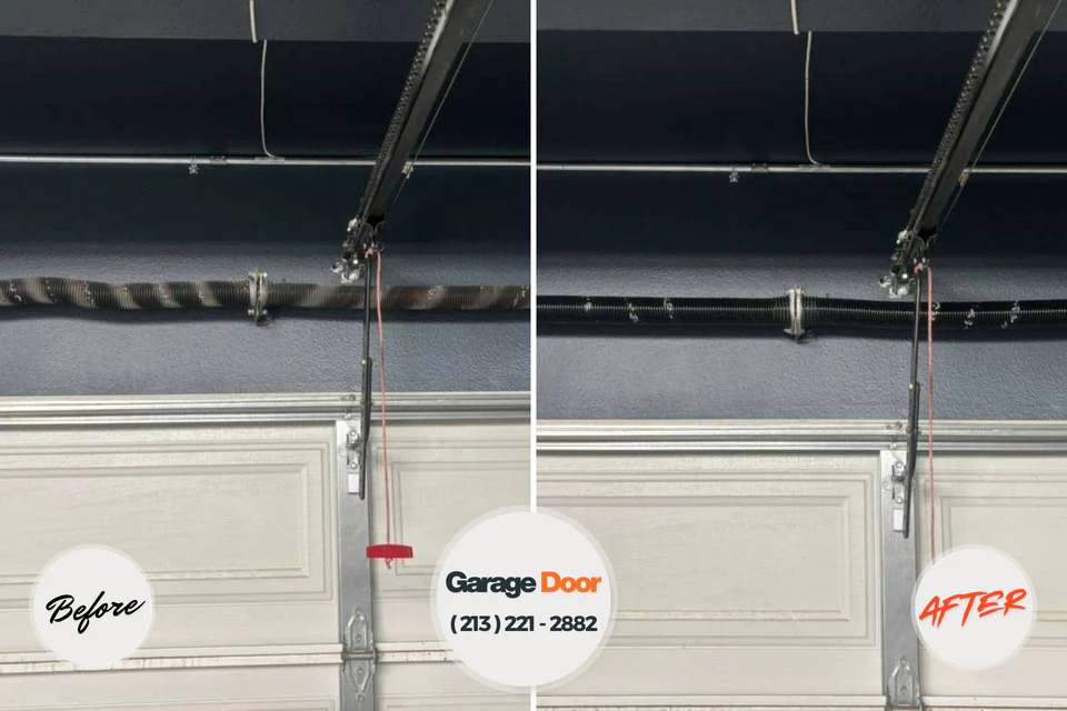Before and after: garage door repair 32407